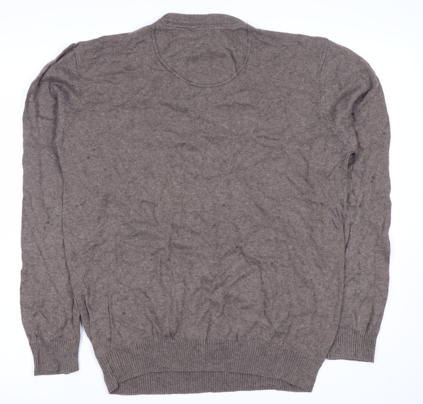 Jeff Banks Men's Brown V-Neck Pullover Jumper M