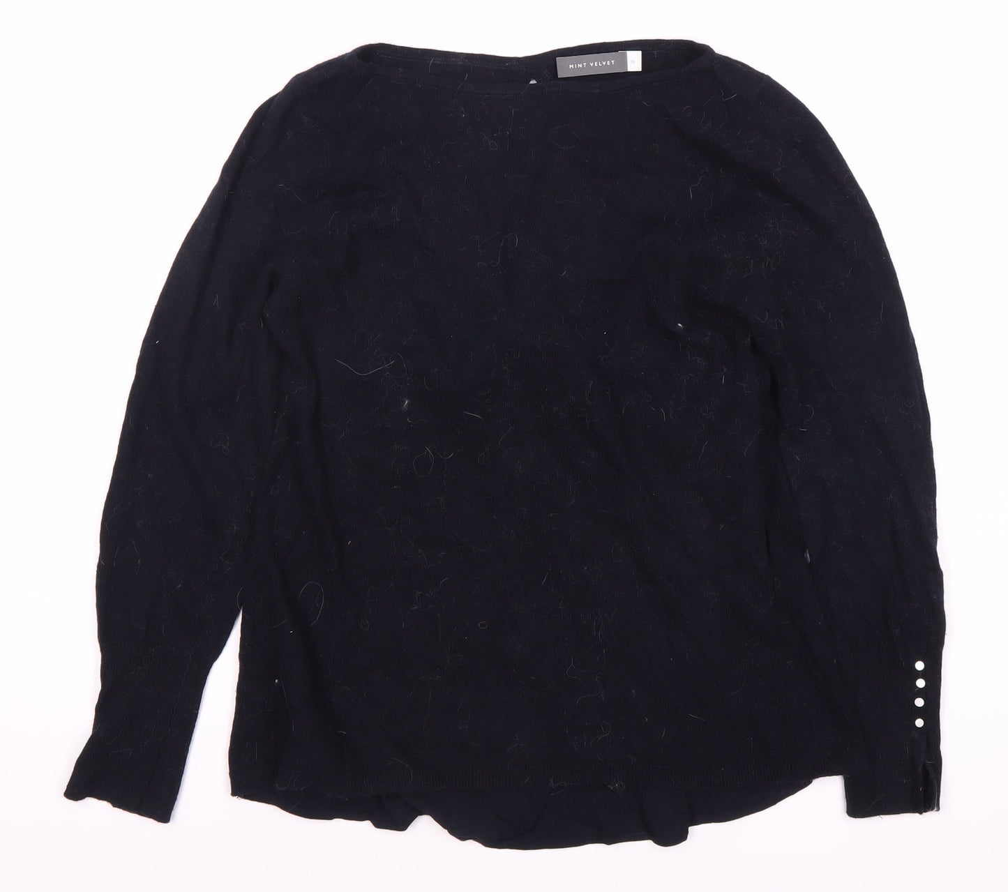 Womens UK Size 10 Mint Velvet Black Pullover Jumper