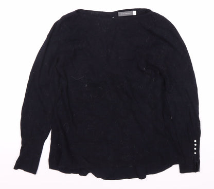 Womens UK Size 10 Mint Velvet Black Pullover Jumper