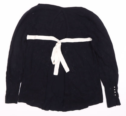 Womens UK Size 10 Mint Velvet Black Pullover Jumper