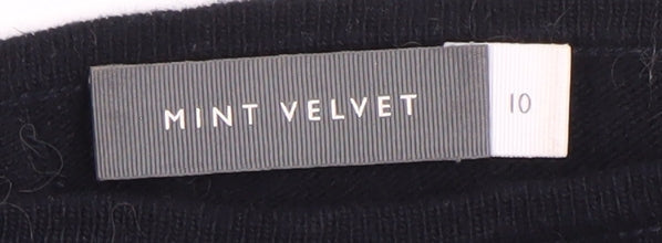 Womens UK Size 10 Mint Velvet Black Pullover Jumper