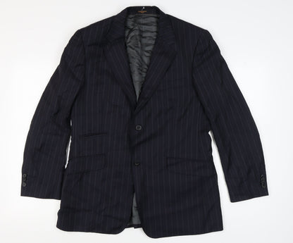 Mens UK Size 40 Simon Carter Regular Blue Suit Jacket