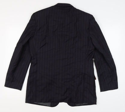 Mens UK Size 40 Simon Carter Regular Blue Suit Jacket