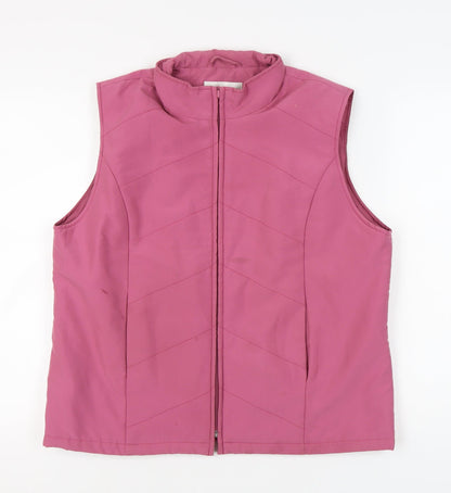Womens UK Size M EWM Pink Gilet