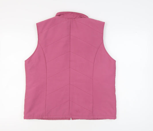 Womens UK Size M EWM Pink Gilet