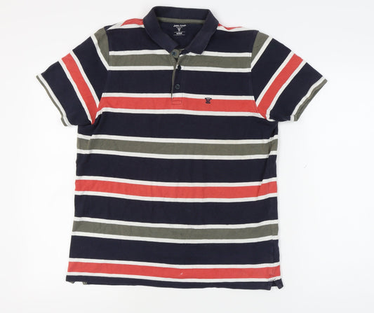 James Pringle Men's Multicoloured Polo Shirt M