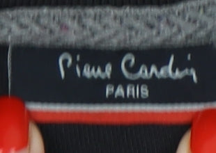 Pierre Cardin Men's Black Long Sleeve Polo XL