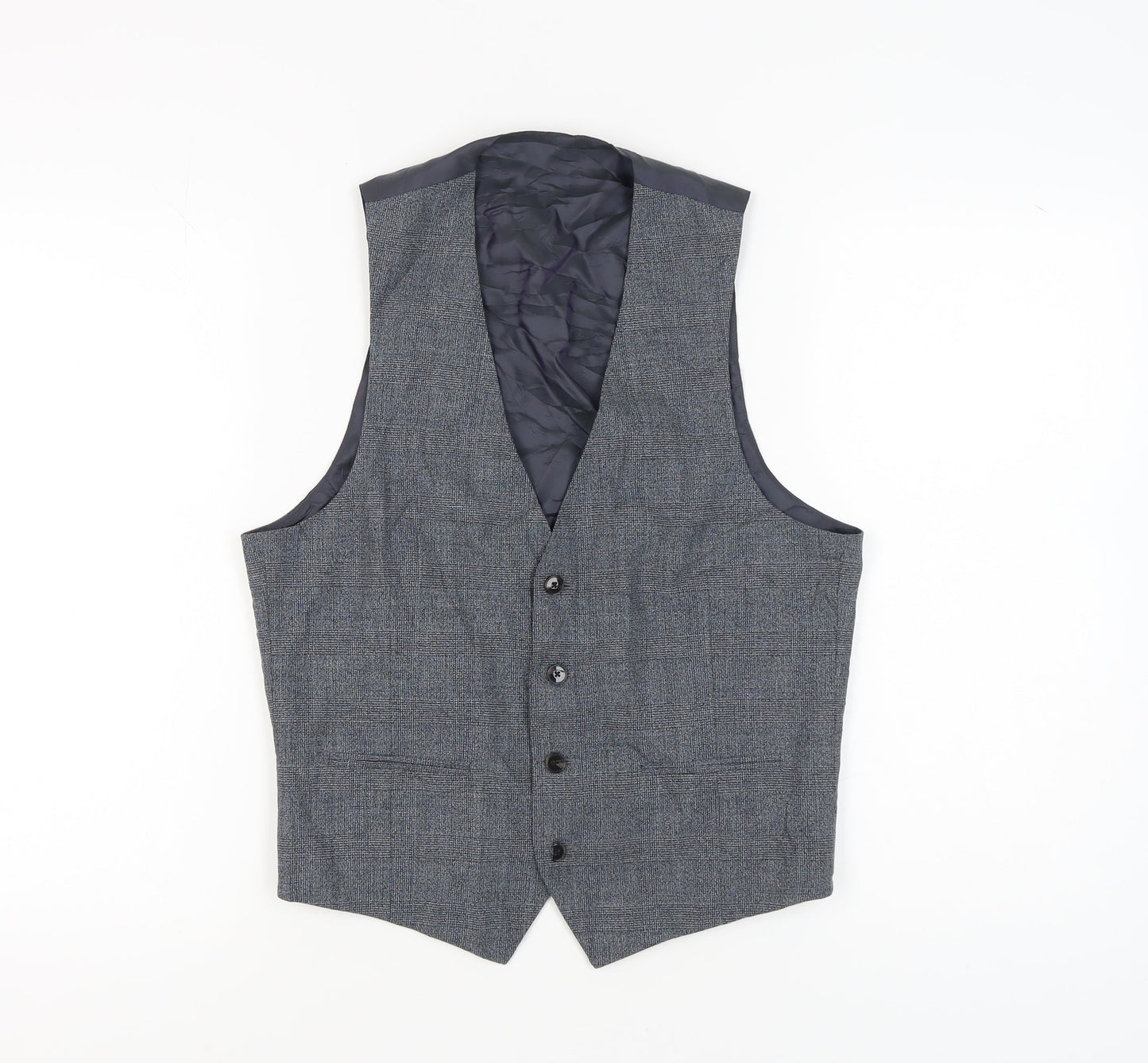 Mens UK Size 40 John Lewis Regular Grey Suit Waistcoat