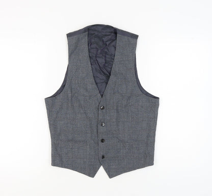 Mens UK Size 40 John Lewis Regular Grey Suit Waistcoat