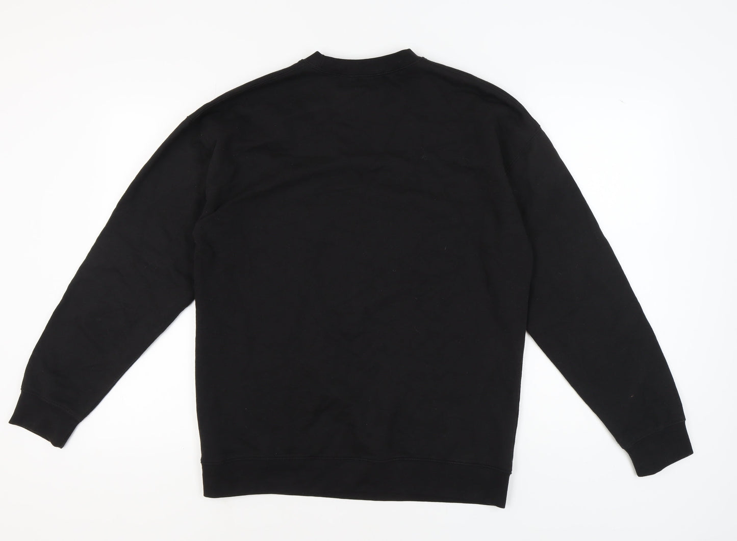 Mens UK Size M boohooMAN Black Pullover Sweatshirt
