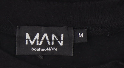 Mens UK Size M boohooMAN Black Pullover Sweatshirt