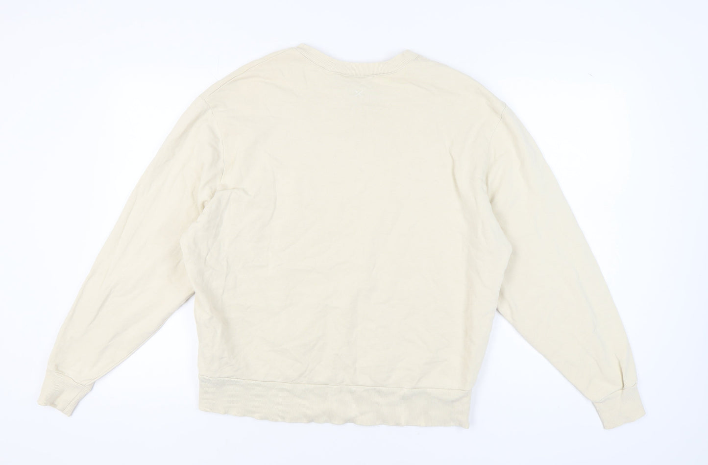 Collusion Women's Beige Medium Pullover Sweatshirt