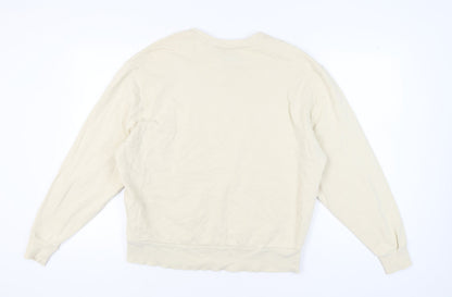 Collusion Women's Beige Medium Pullover Sweatshirt