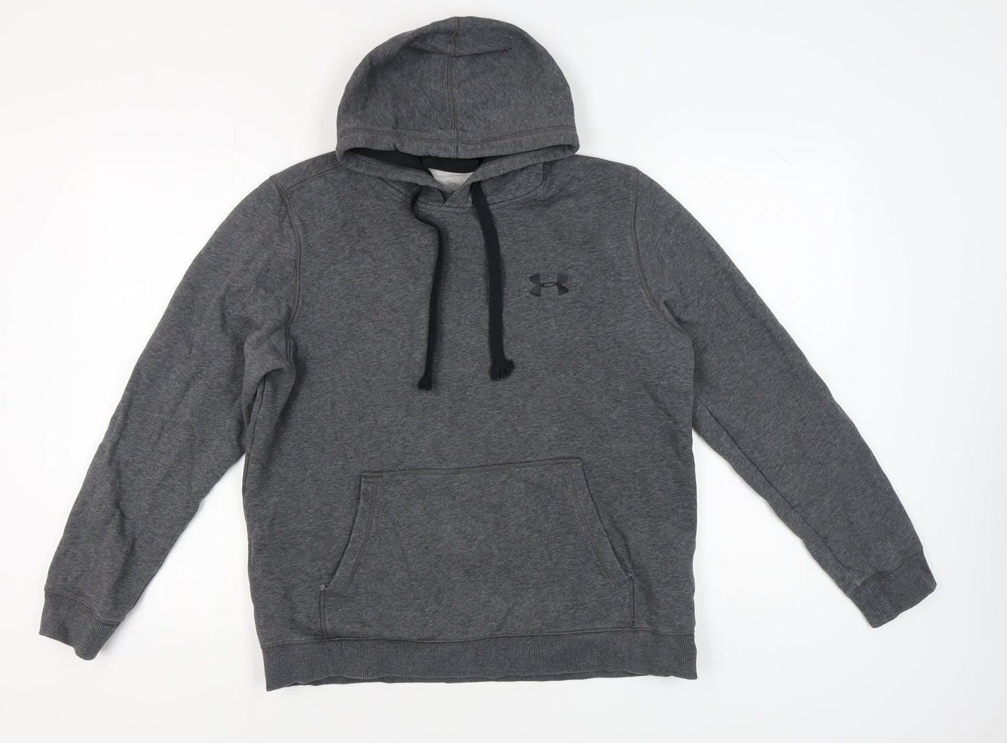 Unisex Adults UK Size L Under armour Grey Pullover Hoodie