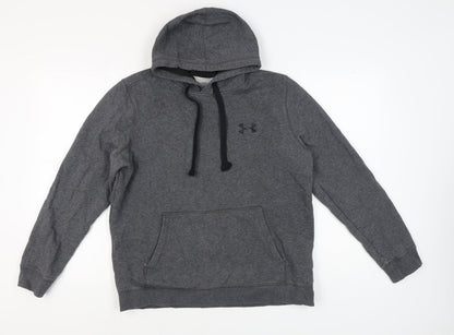 Unisex Adults UK Size L Under armour Grey Pullover Hoodie