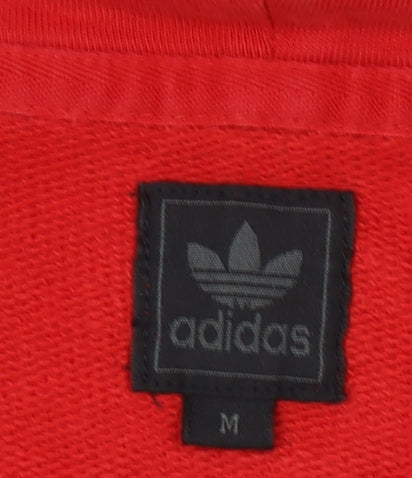 Mens UK Size M adidas Red Pullover Hoodie