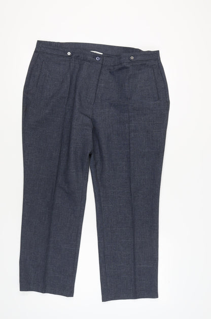 Marks and Spencer Women's Blue Trousers, Size 20