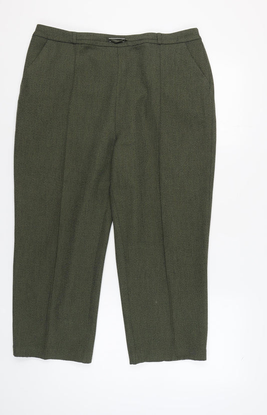 Womens UK Size 20 Honor Millburn   Green Trousers