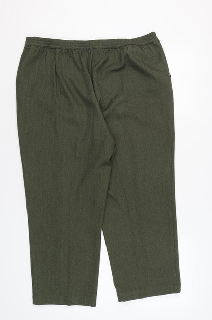 Womens UK Size 20 Honor Millburn   Green Trousers