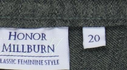 Womens UK Size 20 Honor Millburn   Green Trousers