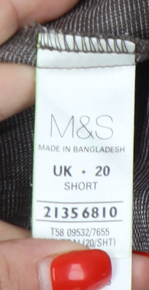 Womens UK Size 20 Marks and Spencer   Grey Trousers