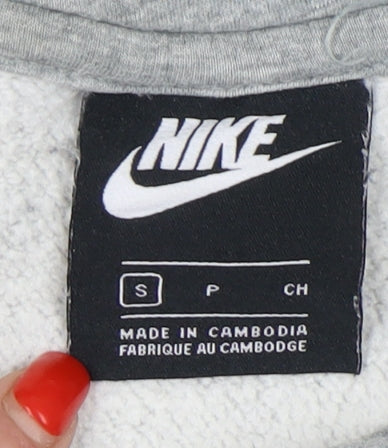 Mens UK Size S Nike Grey Pullover Hoodie