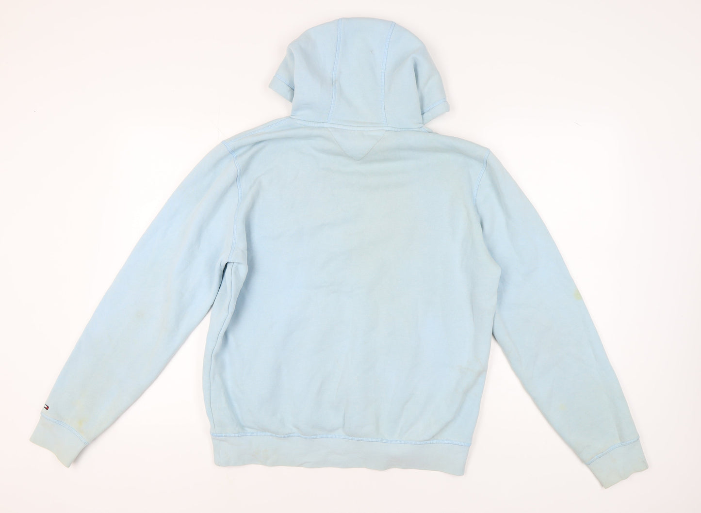 Tommy Hilfiger Men's Blue Hoodie L Logo Pullover