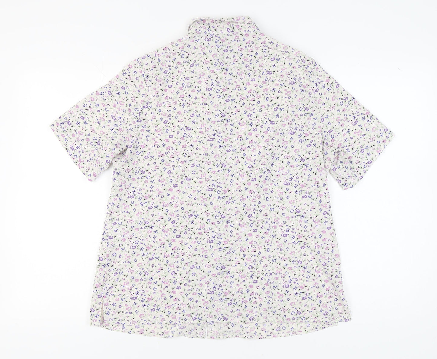 Womens UK Size 16 Isle Multicoloured Basic Button-Up