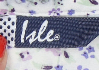 Womens UK Size 16 Isle Multicoloured Basic Button-Up