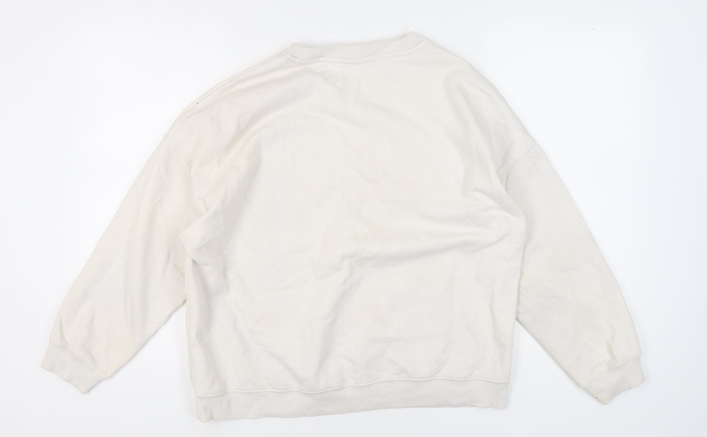 Yale University Unisex White Pullover Sweatshirt L