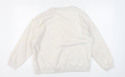 Yale University Unisex White Pullover Sweatshirt L