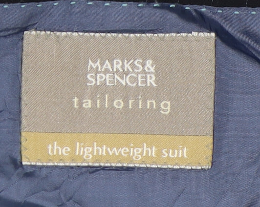 Mens UK Size 38 Marks and Spencer Regular Blue Suit Jacket