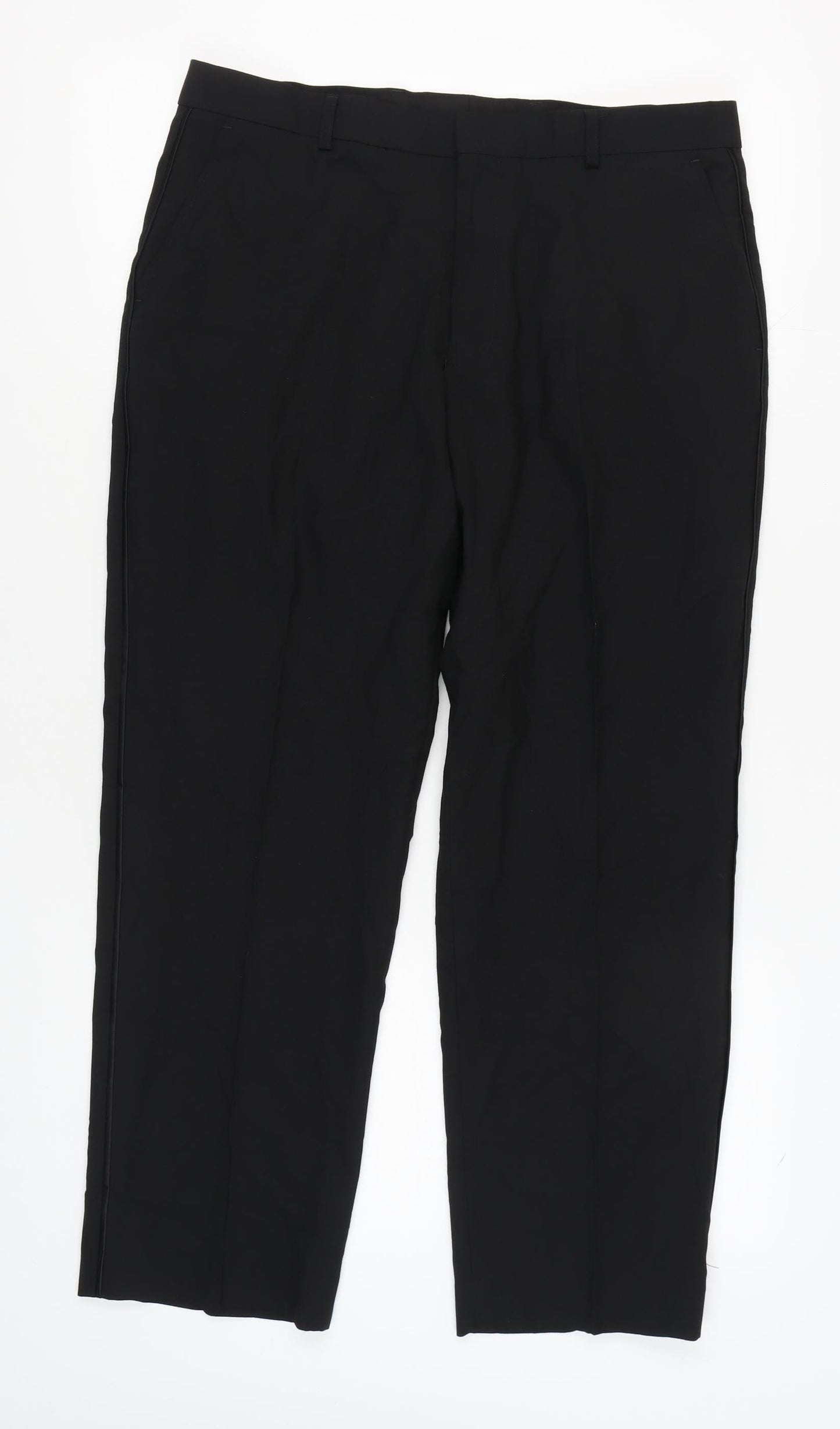 Marks and Spencer Black Men's Trousers Size 36