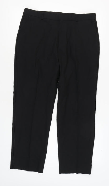 Marks and Spencer Black Men's Trousers Size 36