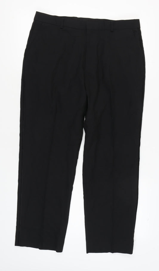 Marks and Spencer Black Men's Trousers Size 36