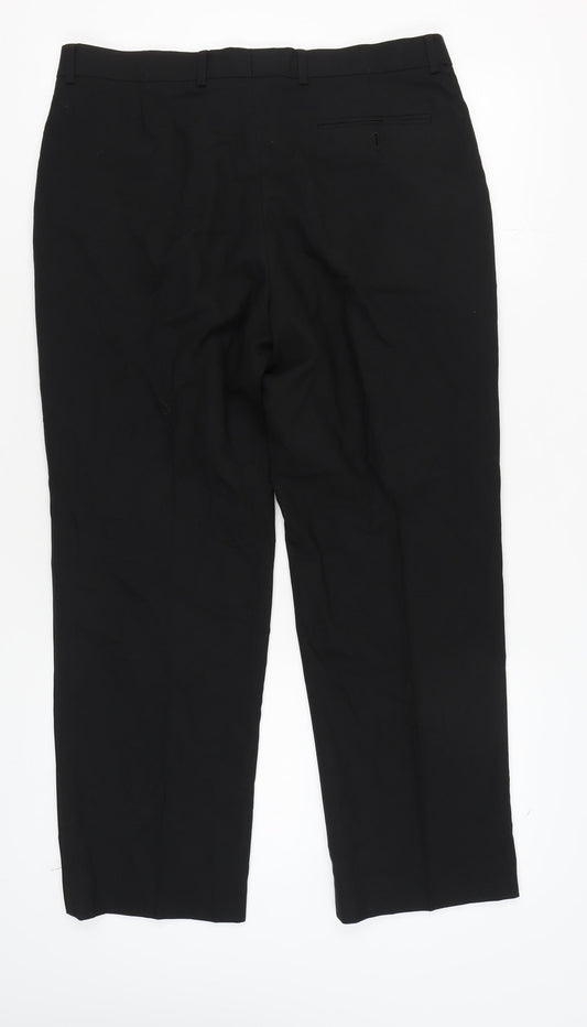 Marks and Spencer Black Men's Trousers Size 36