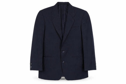 Front view of C&A Men's Blue Striped Short Blazer - 38 Regular Fit