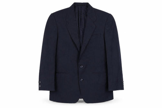 C&A Men's Blue Striped Short Blazer - 38 Regular Fit