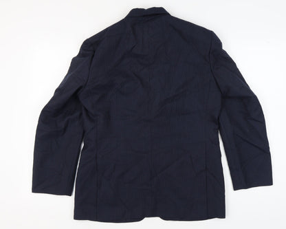 C&A Men's Blue Striped Short Blazer - 38 Regular Fit