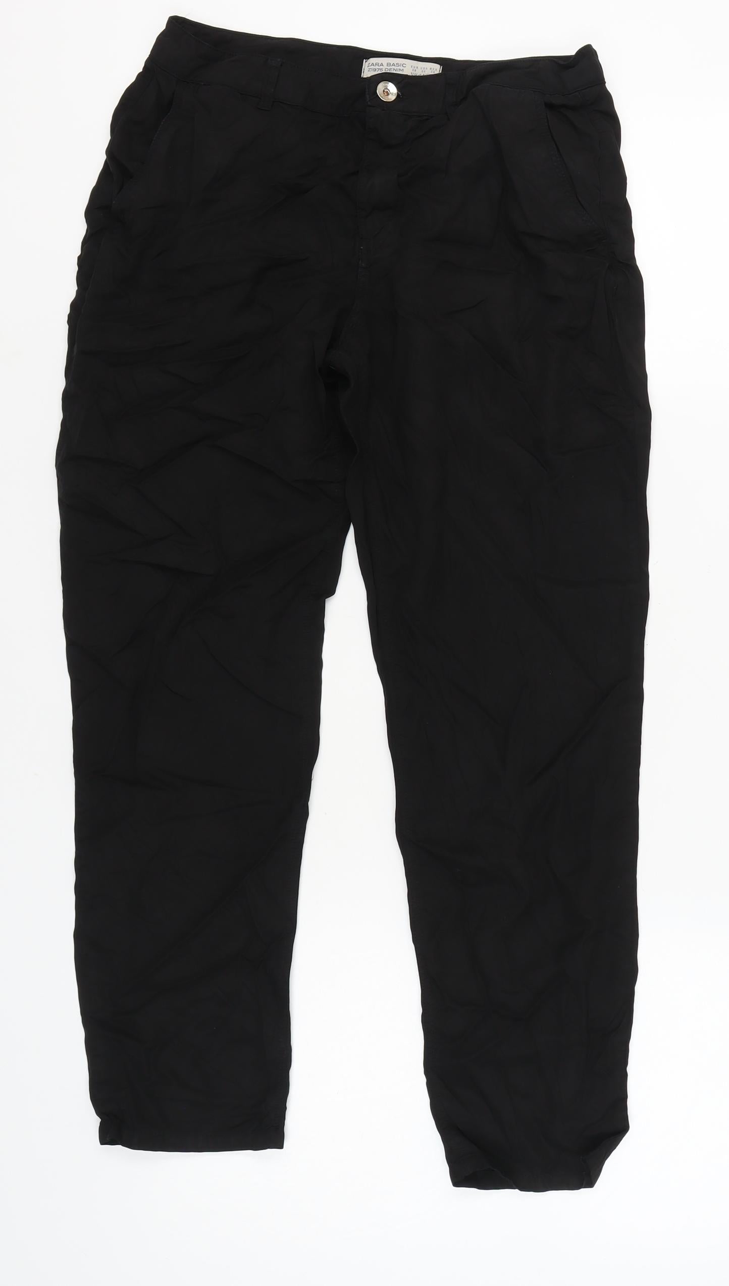 Zara Basic Women's Black Trousers Size 10
