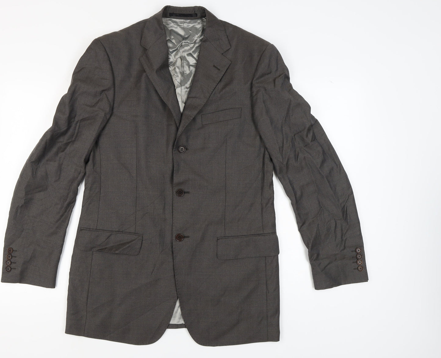 Mens UK Size 38 Marks and Spencer Regular Grey Suit Jacket