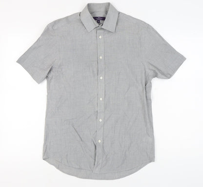 Tailor & Cutter Men's Grey Regular Fit Shirt
