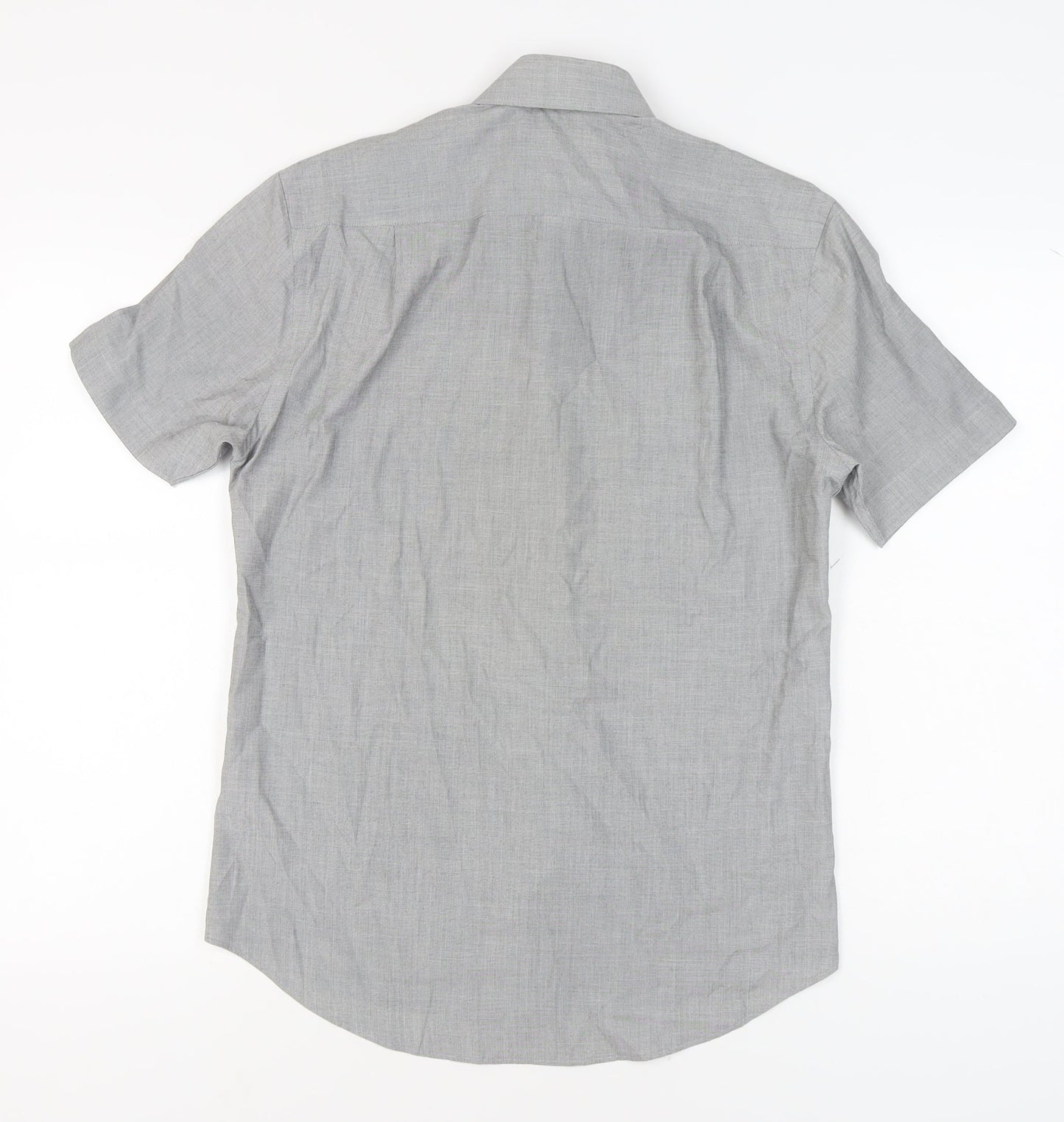 Tailor & Cutter Men's Grey Regular Fit Shirt