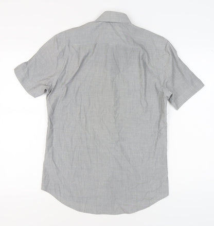 Tailor & Cutter Men's Grey Regular Fit Shirt