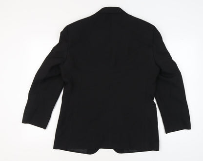 Mens UK Size 40 Marks and Spencer Regular Black Suit Tuxedo