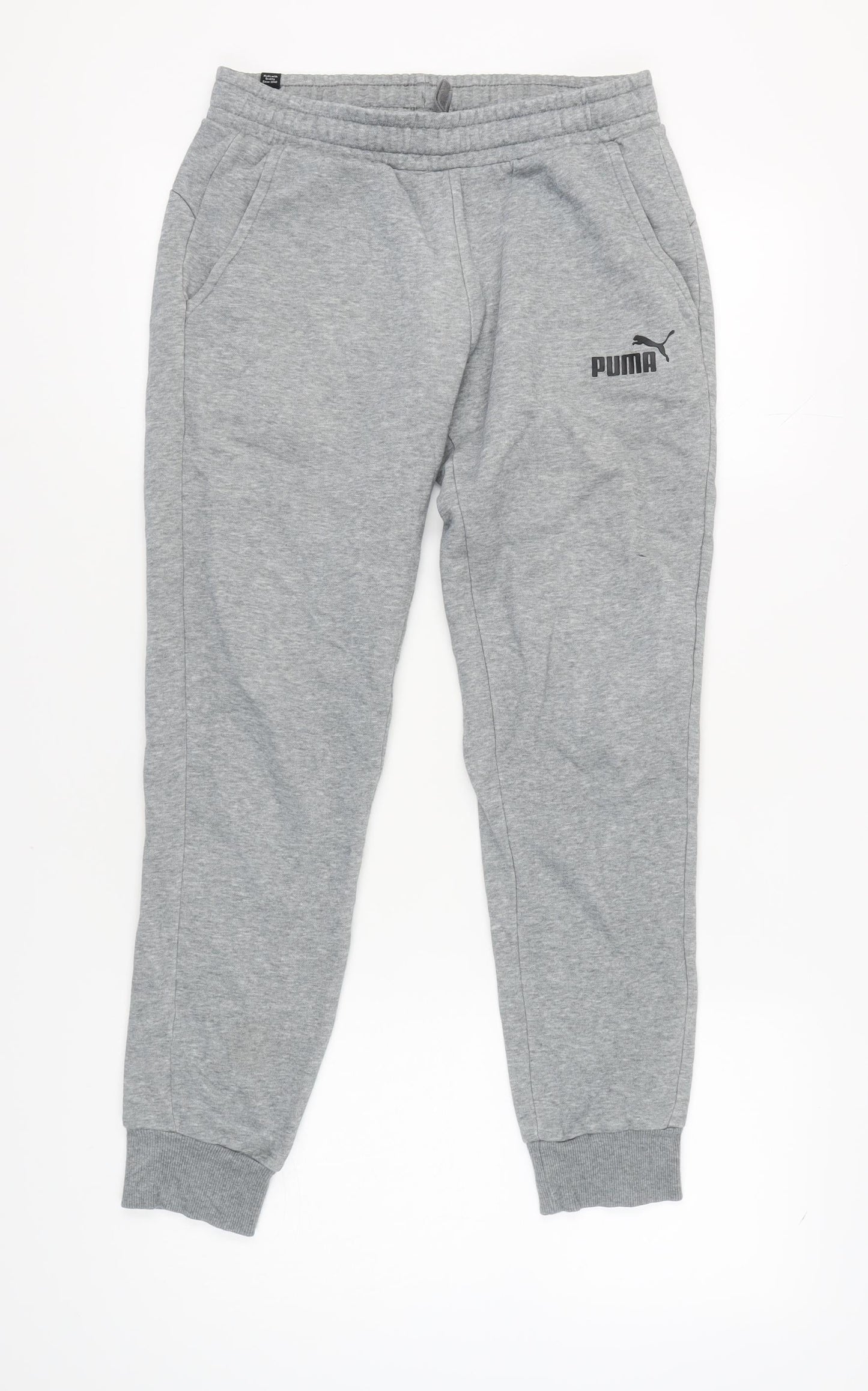 Puma Men's Grey Jogger Trousers Size M