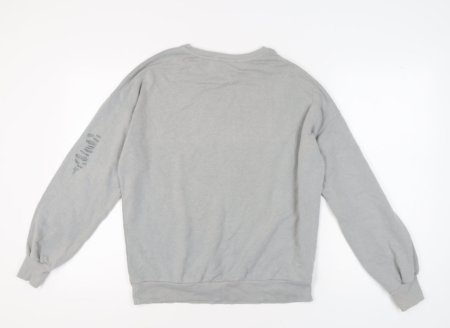 New Look Women's Grey Distressed Pullover Sweatshirt S