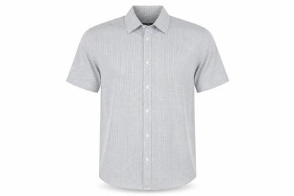 Tailor & Cutter Men's Grey Check Short Sleeve Shirt