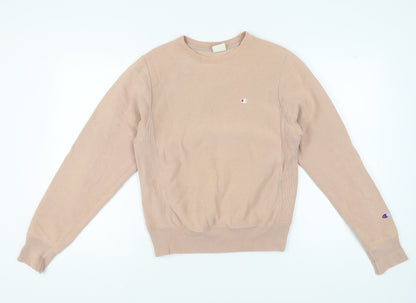 Womens UK Size XS Champion Beige Pullover Sweatshirt