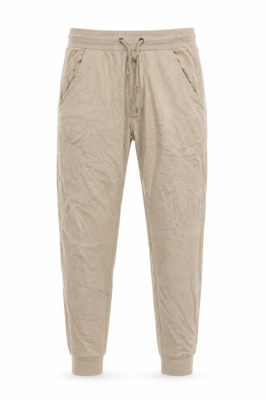 Mens UK Size M Brave Soul Relaxed Fit Jogger Beige Trousers